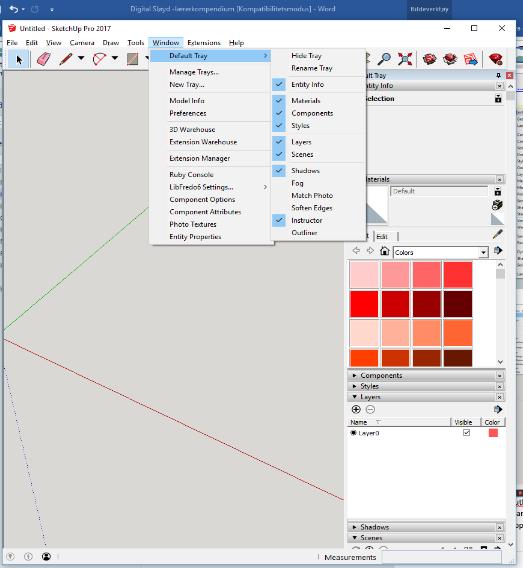 Du finner det under view og View/Toolbars/ Du kan flytte menyer rundt på skjermen ved å trekke dem til der du vil ha dem. Alt kan få plass på kanten til venstre og en linje øverst.