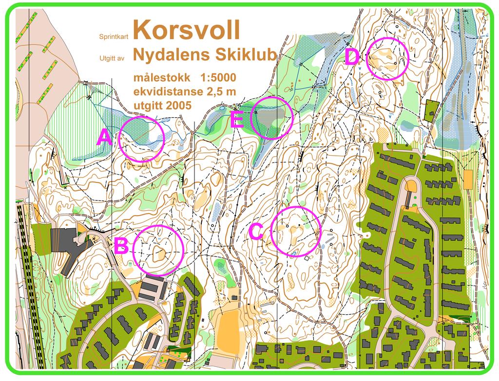 5.4.2018 Seksjon 19 WISEflow IDR101 orientering, utsatt eksamen 2017-18 I dette spørsmålet skal du markere hvilket av områdene A til D som ligger nest høyest