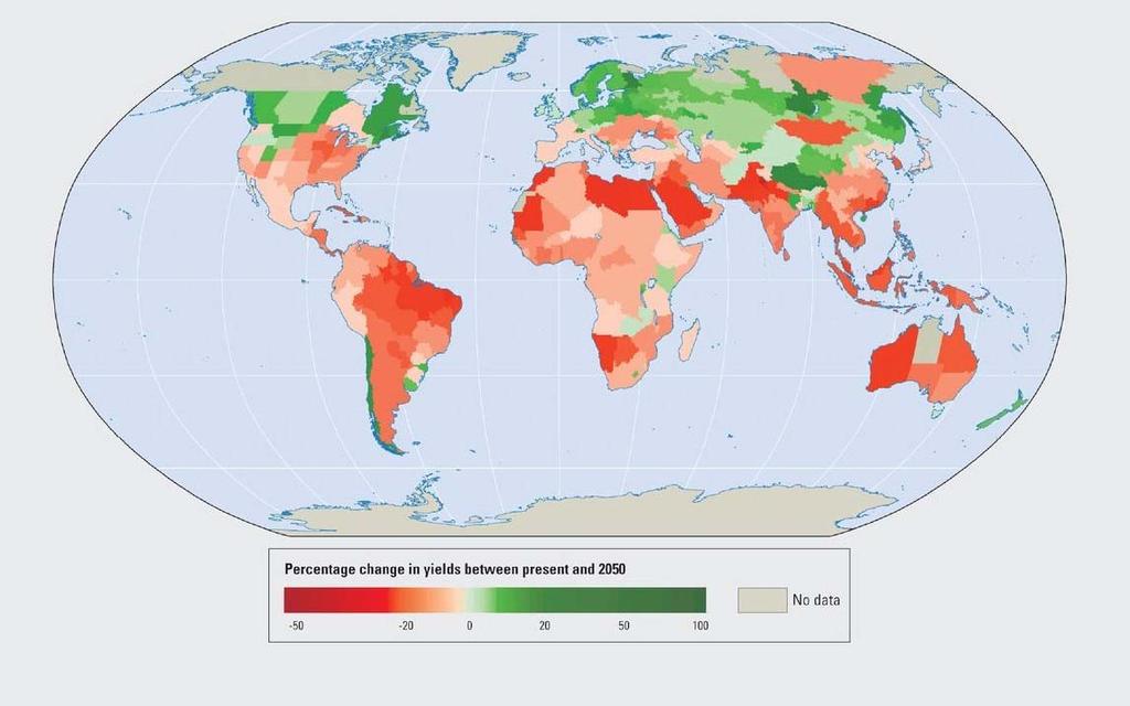 1 Innledning Klimaendringene som er beregnet for dette århundret vil globalt sett ha veldig stor betydning for verdens landbruksproduksjon, i likhet med mange andre sektorer.