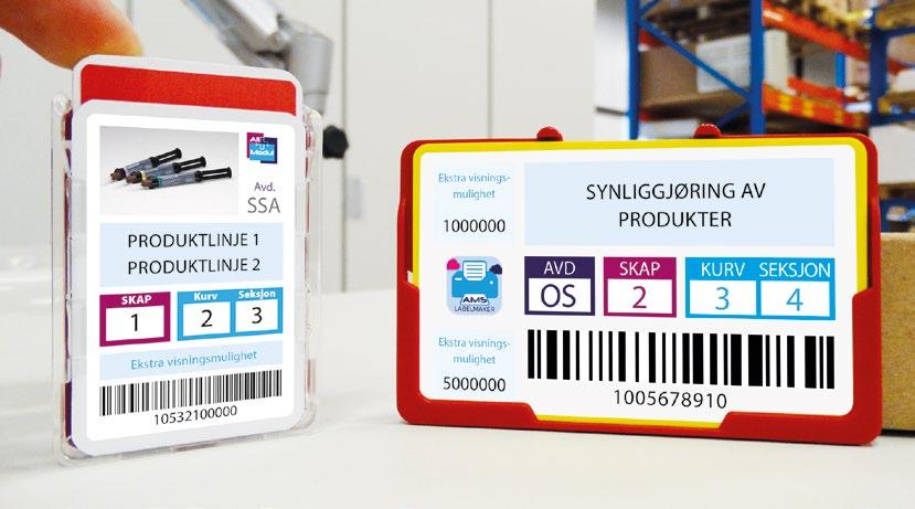 Medisinsk logistikkprogramvare ams labelmaker Egenskaper AMS Labelmaker Med All Modul Programvare