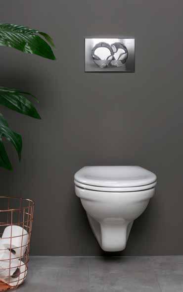 Mulighetene er flere når du skal velge toalett Bra og rimelig! 1.390,- Alterna Nika veggskål i ovalt og klassisk design. Klosettsete med soft-close. NRF nr.