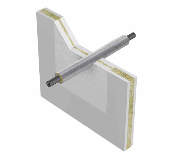 Gipsplate og Betongvegg 100 mm Tabell: 28 Rørisolasjon: Type, densitet Brannklasse E 120 / EI 120 Gipsplate og Betongvegg 100 mm.