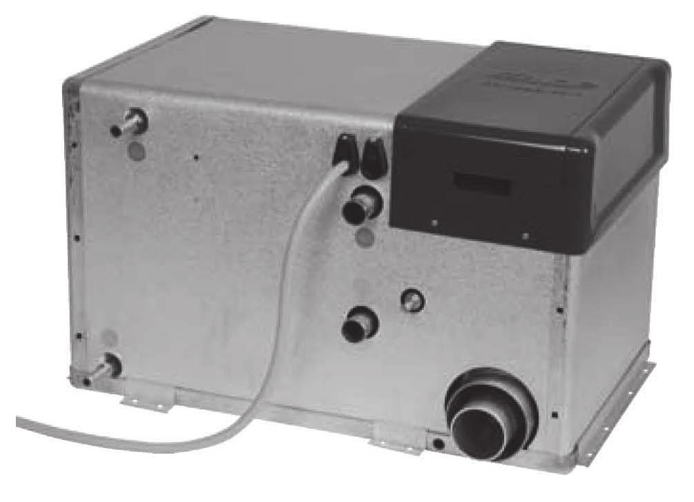 SENTRALVARMER Sentralvarmeren er av typen ALDE Compact 3020. Sentralvarmeren har følgende driftsmåter: Elektrisk drift 230 V Gassdrift Sentralvarmeren betjenes via separat betjeningspanel.