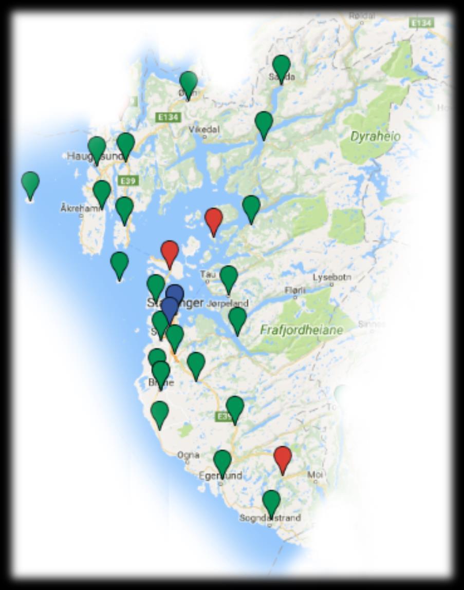 Kommuner med avtale i Rogaland 23 kommuner har avtale Mange har kommet i