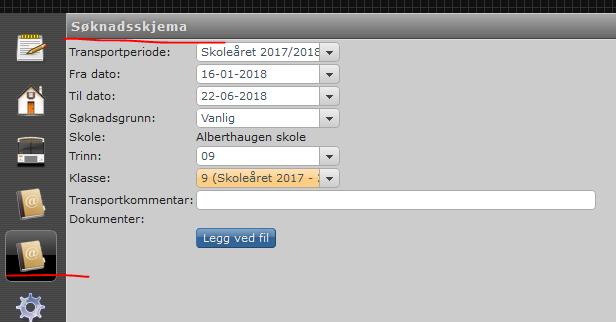 skoleår. Hvis det ikke er noen endringer her kan dere bare trykke <neste> helt til dere kommer fram til <søknadsskjema>.