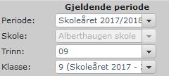 MERK**** Oppflytting kan IKKE foretas FØR ny timeplan for neste skoleår er lagt inn for alle klasser.