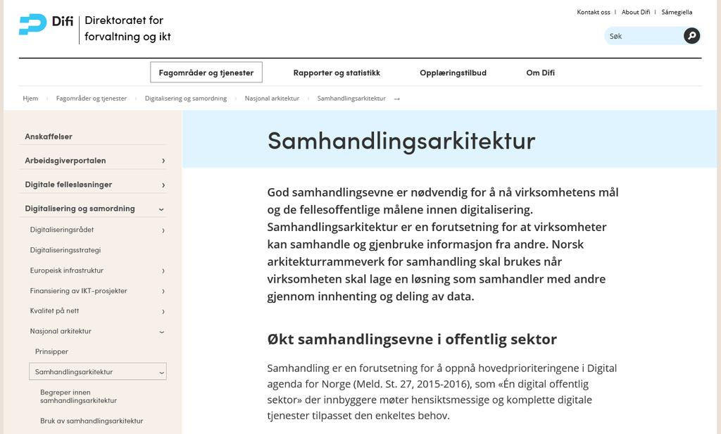 Publisert på difi.no før påske www.
