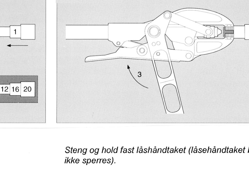 Kontroll av monteringstang Trykktesting av tappevannsanlegg INSTRUKSJON FOR ÅRLIG KONTROLL AV MONTERINGSTANG 12, 16 OG 20 MM Anlegget skal trykktestes mens rørene er synlige.