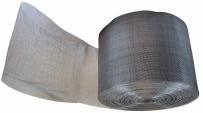 Rustfri (syrefast) fluenetting - Ruller eskyttelse mot insekter og småkryp i overgang mur/treverk og takutheng Material: ISI316 - Vevet utførelse Maskevidde: 1,4mm Tråddiameter: 0,2mm ulkpakket -