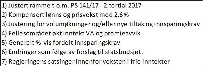 4.5. Seksjonenes økonomi for 2018 Generell kommentar I tabellene nedenfor som viser budsjettrammene, er det netto budsjettramme som vedtas.