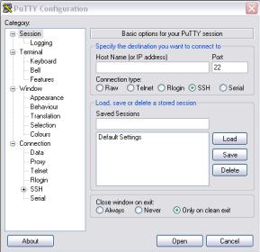 ARX i VISTA Bruke programmet Putty for å konfigurere LCU Programmet Hyperterminal mangler i Vista. Programmet Telnet er ikke installert i Vista, men kan installeres fra Kontrollpanel.