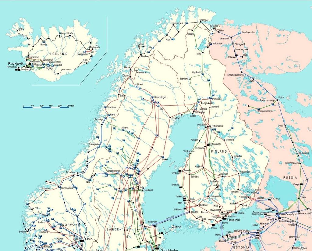 Gode vindressurser, mangel på infrastruktur Styrke mellomlandsforbindelser Sverige vil