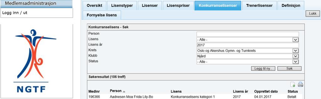 18. Overgang til ny sesong: Mysoft holder oversikt over den totale aktiviteten i løpet av året, og det er dermed både et system for den daglige aktiviteten i den enkelte sesong, samtidig som det er