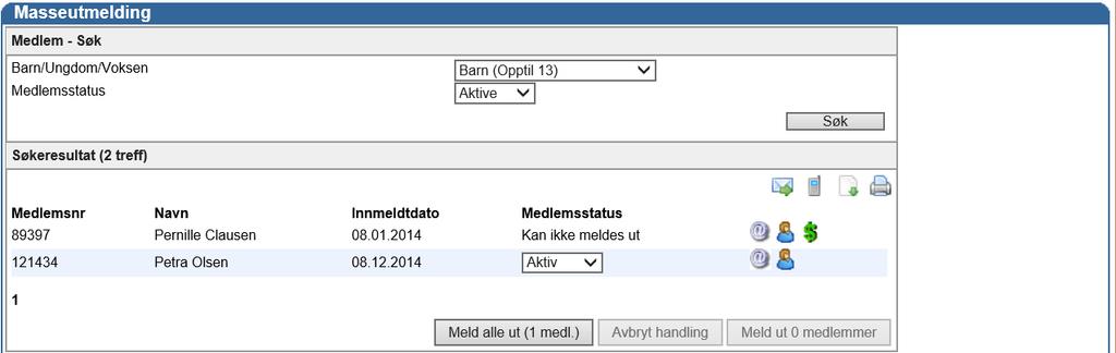 Denne funksjonen gjør et søk i medlemsbasen og viser fram medlemmer som hadde en aktiv partipåmelding i forrige sesong, men som ikke har meldt seg på noe parti i inneværende sesong.