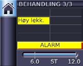 trigger- og cycle-pust Behandling med alarmfunksjon Vise Info-menyen