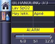 Hvis flere alarmer er aktive, vises den siste alarmmeldingen, og du kan lese resten etter hvert som disse fjernes. Dempe alarmen Hvis du vil fjerne en alarmmelding, trykker du på.