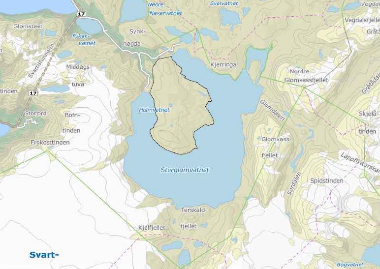 15 4.4.2.2 Verdivurdering Storglomvatnet tilbyr i stor grad stillhet og naturopplevelser. Området er et kartlagt friluftsområde og benyttes til kajakkpadling om sommeren og tidlig høst.