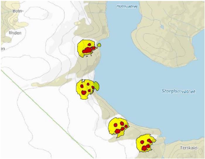 23 at støybildet ikke vil påvirke omgivelsene rundt planområdet med lydnivåer over L den 40 db og områdene rundt vil dermed kunne defineres som stille områder.