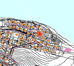 Kart som viser tomta Trones Situasjonskart Tonje Gaupset og Håvard Nessemo har søkt om byggetillatelse for