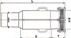 Baio skrumuffe med spiss, 530 Skrumuffe for montering av Baio på eksisterende rør. everes kun for duktilt rør med pakning. S T ø d NRF nr.