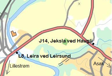 29 2.4.8 Vannkvalitetsutviklingen i Jeksla v/haugli, J14. Figur 16 viser vannkvalitetsutviklingen i Jeksla v /Haugli, J14 gjennom året.