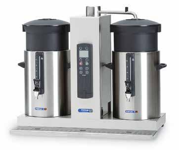 Traktevolum og kaffeforbruk kan overvåkes og kontolleres med telleapparater. Avkalkningsprosessens indikator stilles inn i forhold til vannets hardhet.