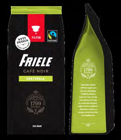 FRIELE CAFÉ NOIR MØRKBRENT - FILTERMALT 250 g Varenr 1670724 EPD-nr 2941896 (ASKO) / 4942389 (SG) 24 poser per