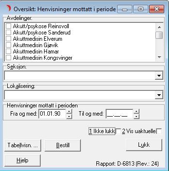 Se siste aktuelle journaldokumenter, se etter opplysninger som indikerer videre forløp.