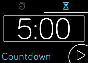 1. Åpne Ionic sin timer-app ( ). 2. Hvis du har brukt stoppeklokken tidligere, tapp ikonet med timeglass øverst på skjermen. 3. Tapp skjermen og scroll for å sette timeren. 4.