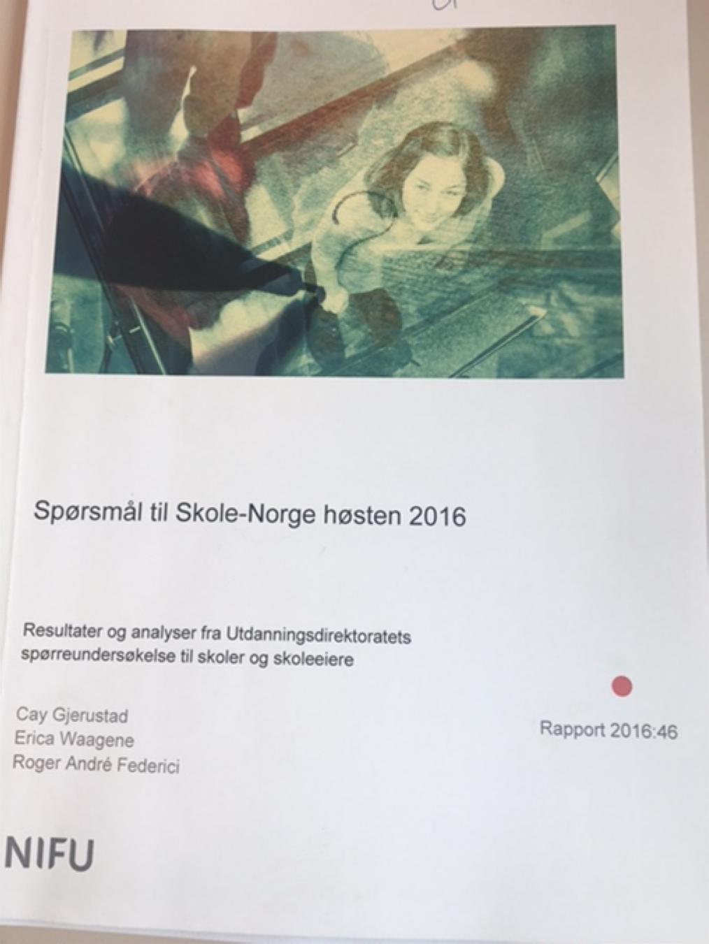 Spørsmål til Skole-Norge høst 2016: Kort oppsummering av funnene Ja, de aller fleste gjennomfører kartlegging Verktøyet Språkkompetanse i grunnleggende norsk blir mest brukt Kartlegging blir i