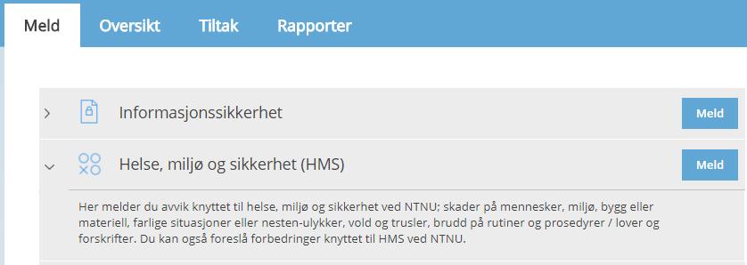 HVORDAN melder vi HMS-avvik? https://innsida.ntnu.