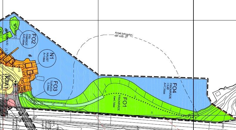 Figur 2: Planforslag Skiparviken boligområde, datert 31.08.2009 Planen er endret og skal sendes på ny høring. Det er ikke avklart når planen kan fremmes for sluttbehandling.