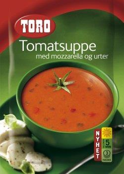 Eksempel på beriking av suppe Tomatsuppe