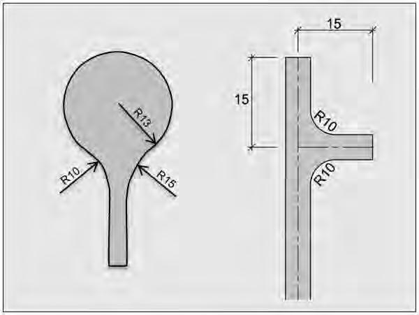 Figur 2-29 Dimensjonering av rundkjøring eller snuhammer med dimensjonerende kjøretøy lastebil 2.