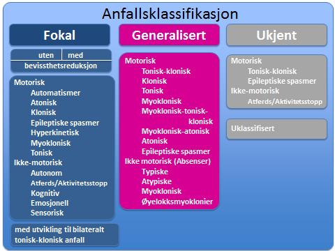 Klassifikasjon av epileptiske