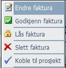 ) Som du ser på bilde under er det nå en faktura på prosjektet Hakkebakkeskogen (prosjektet vi knyttet faktura til). Det vil også ligge en faktura på kontakten.