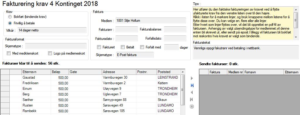 blankett. Merk at all utskrift vil skjer ved at det opprettes en PDF-fil, som alphareg så sender til skriveren.