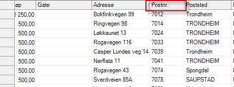 7. Skrive eller sende ut alle fakturaer For å skrive ut alle fakturaene, uten å marker disse først, benytter du knappen mellom listene.