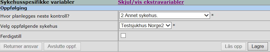 Pasienten har flytta Om pasienten har flytta kan han/ho bli følgt opp ved eit anna sjukehus.