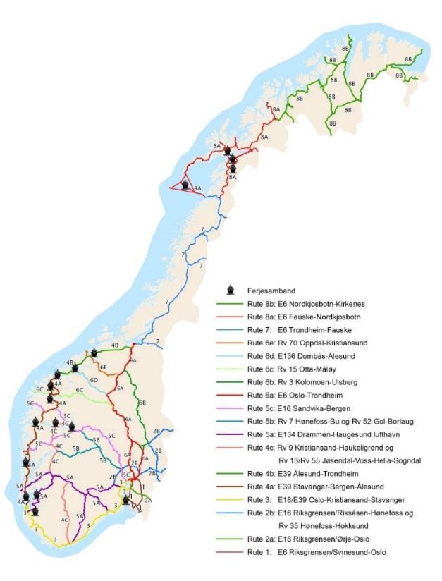 Interne utredninger: Statens vegvesen Riksvegutredning Gap-analyse Alternativ utviklingsstrategi per rute og korridor Behovsutredning Trafikant- og