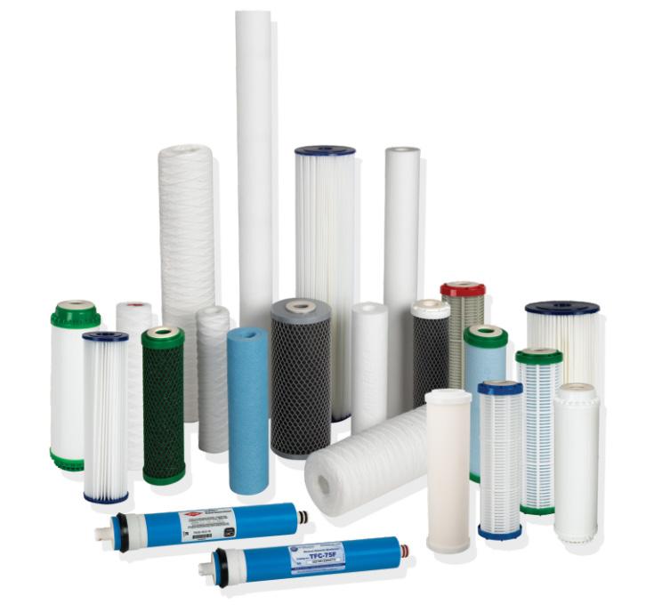 Filterpatroner Vi har et stort utvalg av ulike filterpatroner i vårt standardsortiment Type Høyde (tommer) Bredde (tommer) Filtreringsgrad (µm) Meltblown* 10, 20, 30, 40 2,5 og 4,5 1, 5, 20, 50, 90,