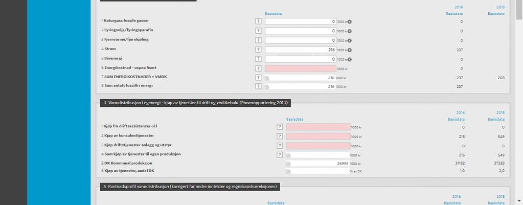 I feltgruppe 4 registreres andel kjøp av tjenester. Målet er at også artene i KOSTRA regnskapet kan gjøre mulig et filuttrekk på dette.