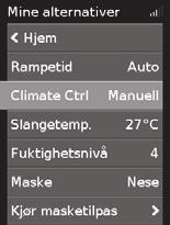 Se tiver estado a utilizar Climate Control Manual e desejar regressar a Climate Control Auto, siga as instruções abaixo. Slik bytter du til Climate Control Auto: 1.