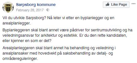 på Facebook og andre sosiale medier