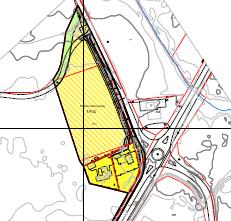 2 Forslaget Forslaget gjelder foreslått omdisponering av to arealer øst for fylkesveien. Det ene området (KV2) ligger i tilknytting til eksisterende bensinstasjon og verksted.