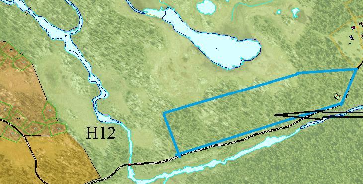 Nedre kartutsnitt viser området som er lagt inn som F38 i forslag til kommuneplan. Registrering av kulturminner må foretas i forbindelse med en evt. reguleringsplan. arter.