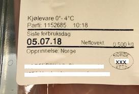 Eksempler på produkter som ikke omfattes av kravet til opprinnelsesmerking innmat, for eks.