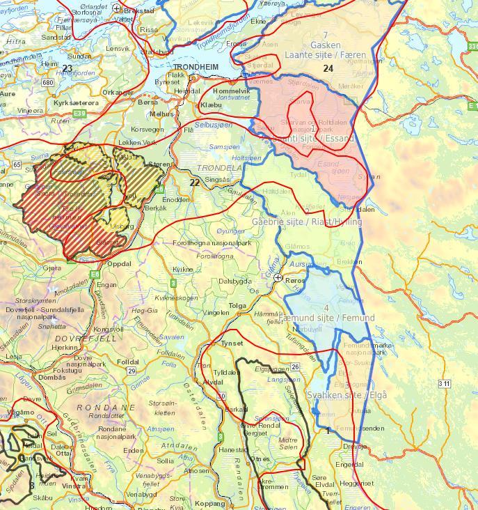 Nasjonal ramme for vindkraft Analyseområder