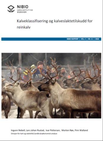 Klassifiseringssystemet. Forslag fra NRL om utprøving av optisk lengdemåling av rein, som erstatning for skjønnsmessig vurdering av slakteskrotten (EUROP).