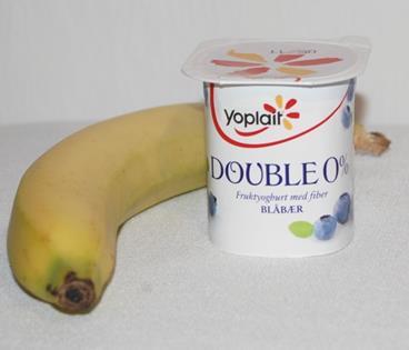 Kvelds Banan og yoghurt